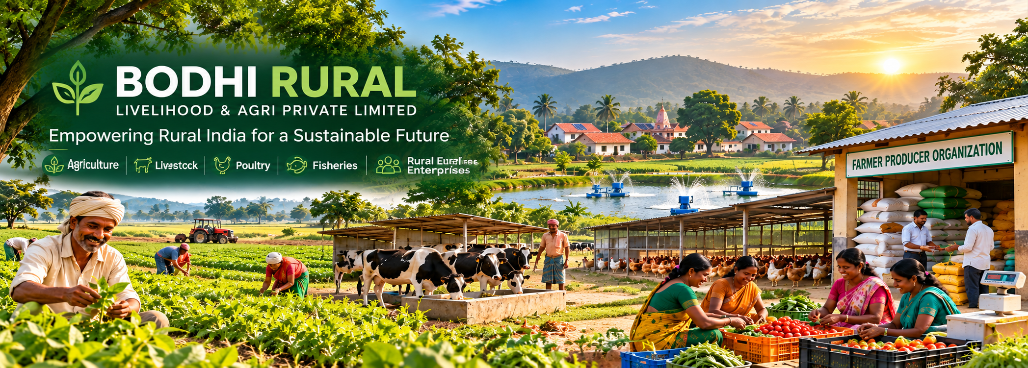 Bodhi Rural village agriculture and rural livelihood activities